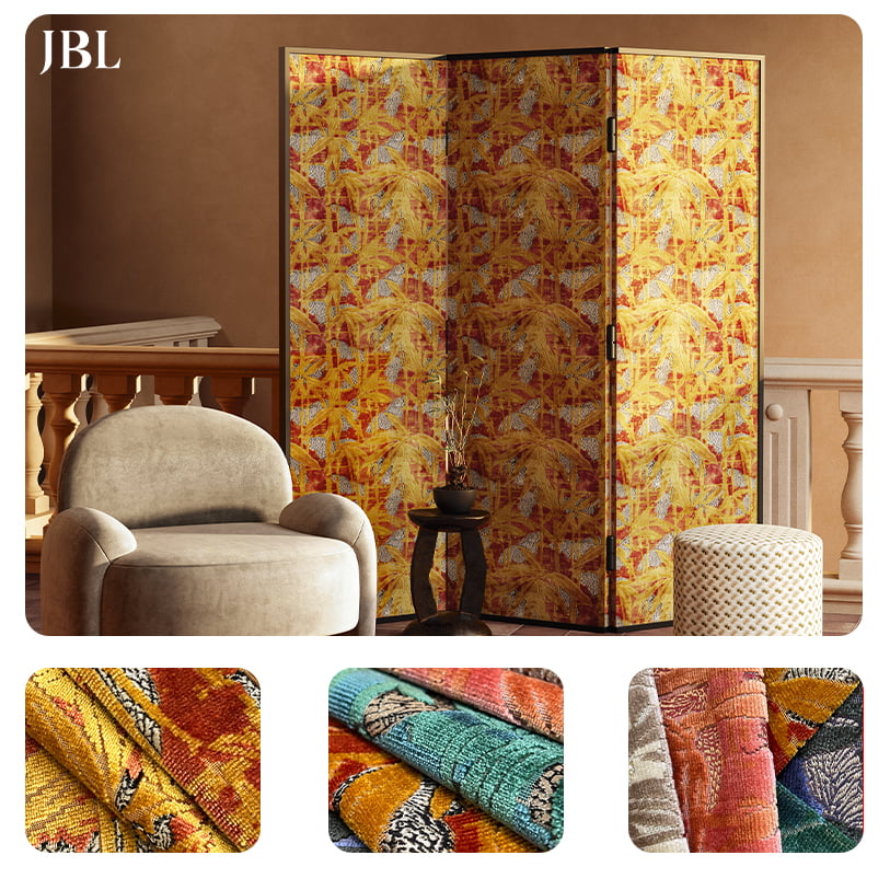 JBL Kualitas Tinggi Cut-pile Kain Beludru Fashion Koleksi Baru Desain Mewah Gaya Morden Jacquard Beludru untuk Sofa