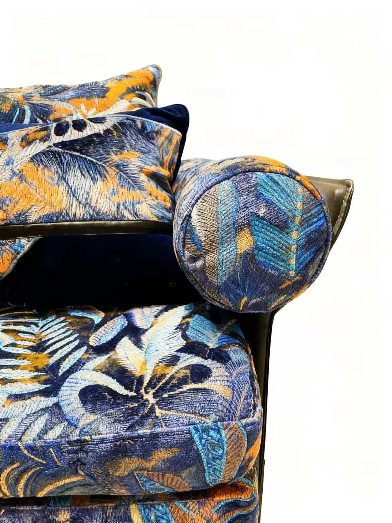 JBL Kualitas Tinggi Jacqurard Beludru Kain Fashion Koleksi Baru Hutan Hujan Pola Morden Gaya Jacquard Beludru untuk Sofa